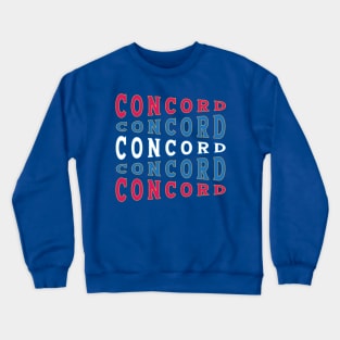 NATIONAL TEXT ART USA CONCORD Crewneck Sweatshirt